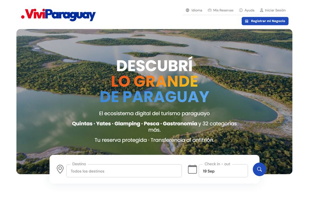 ViviParaguay — el marketplace de turismo de Paraguay
